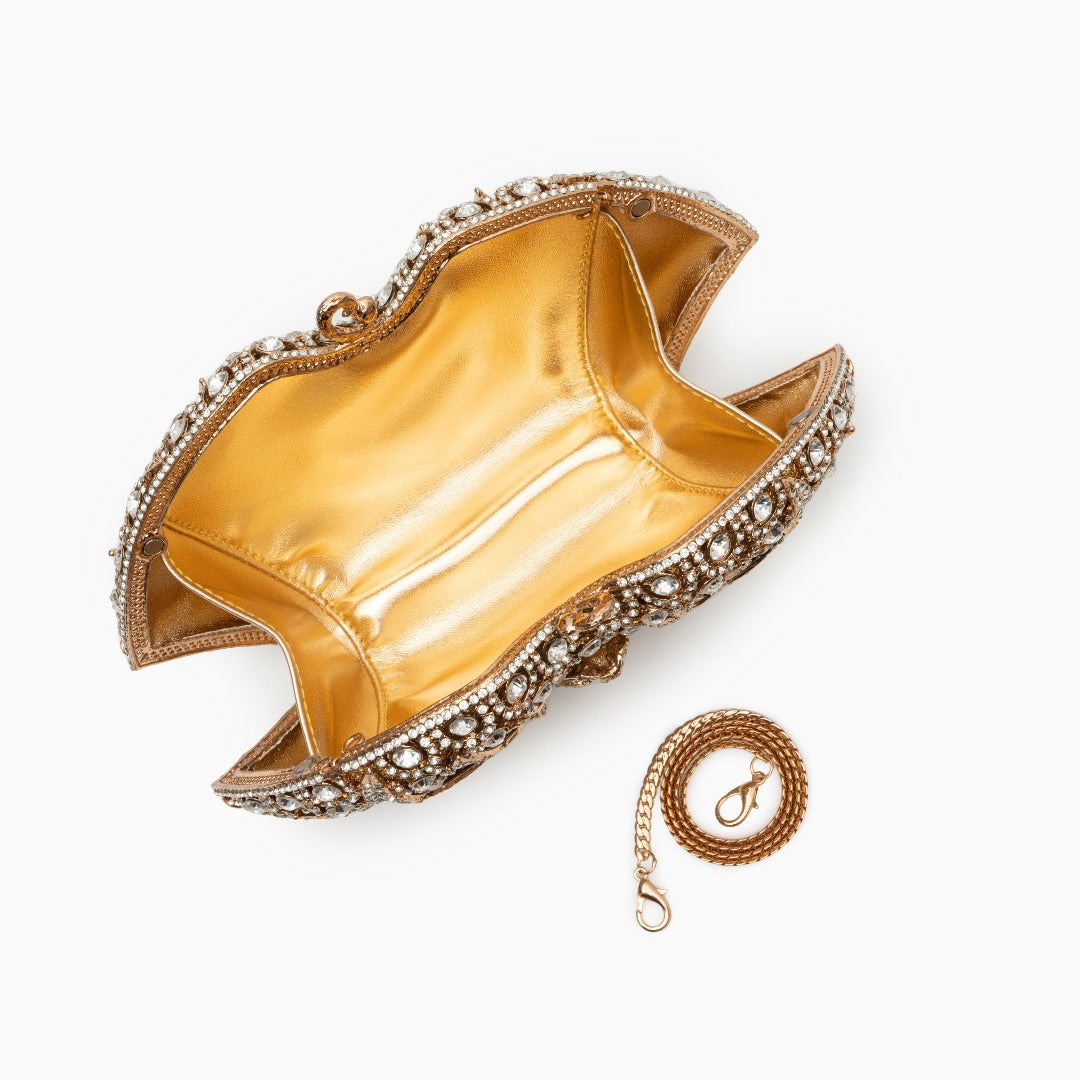 Golden Bloom Radiance Clutch – FIORENE