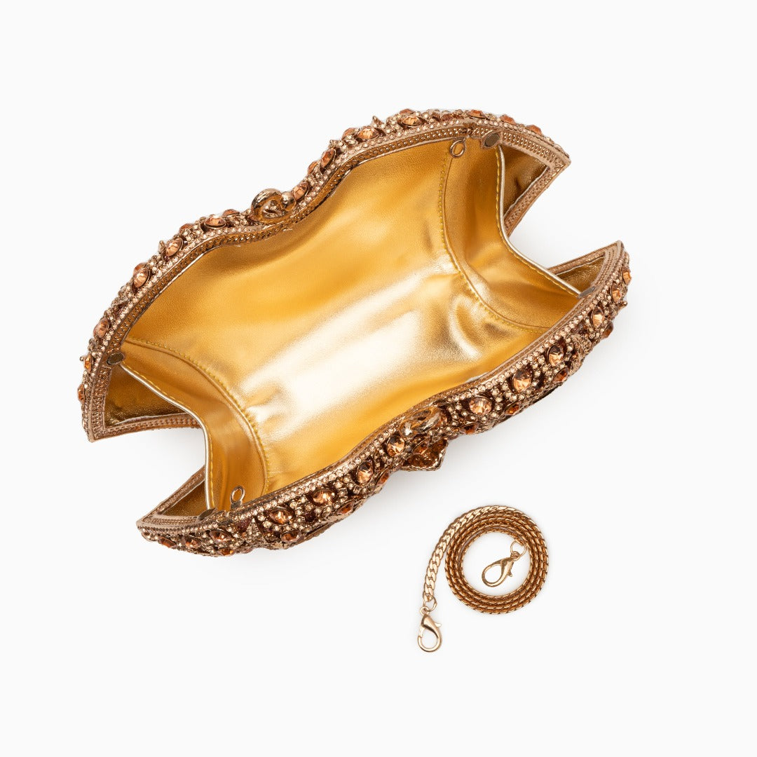 Golden Bloom Radiance Clutch – FIORENE