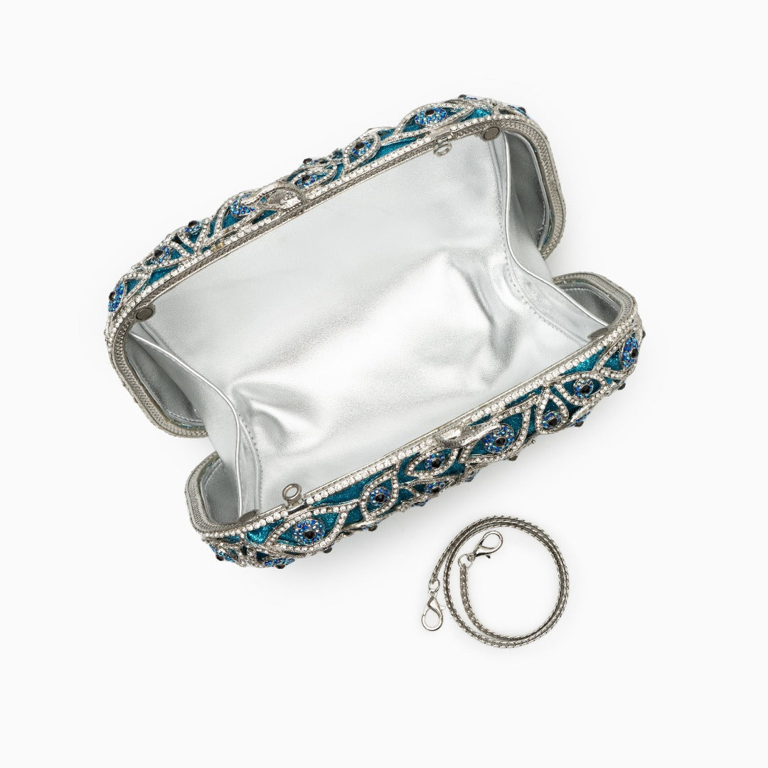 Mystic Azure Gaze Clutch – FIORENE
