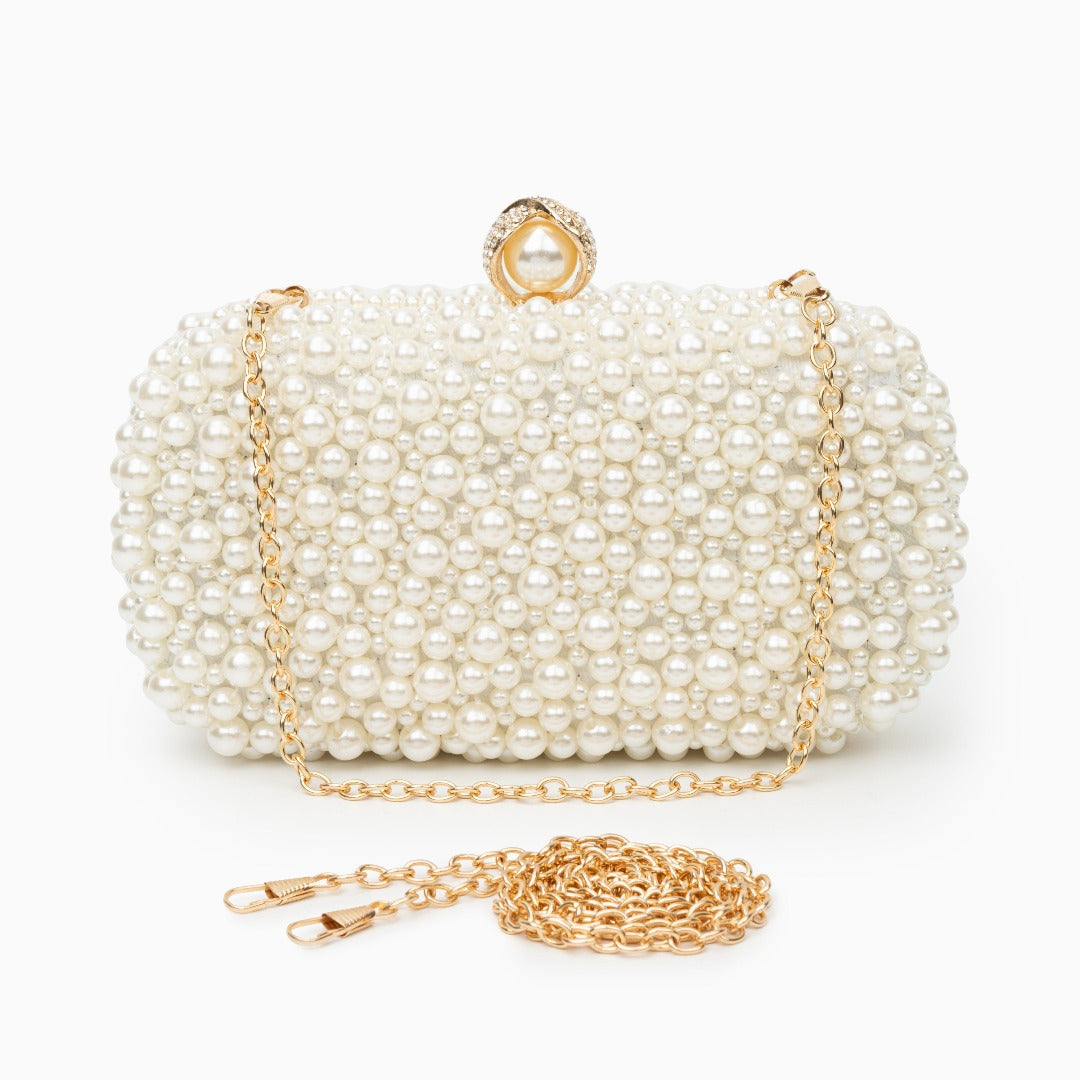 Aurielle Pearl Embrace Clutch – FIORENE