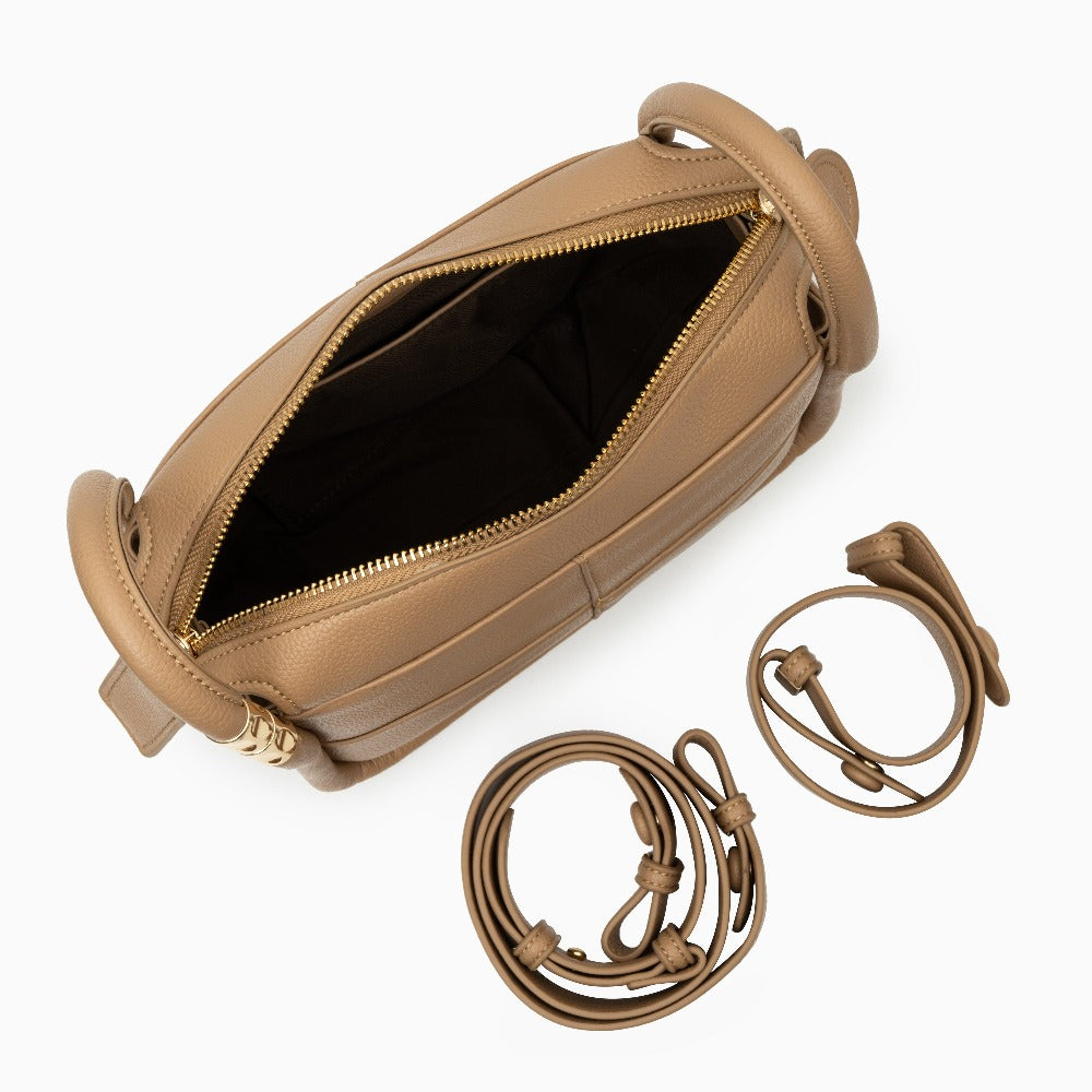 Panelled Leather Shoulder Bag – FIORENE