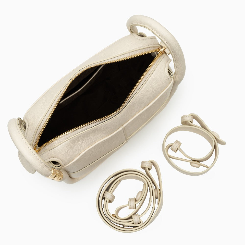 Panelled Leather Shoulder Bag – FIORENE