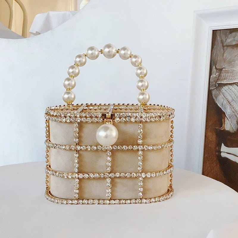 Vienna Pearl Cage Handbag – FIORENE