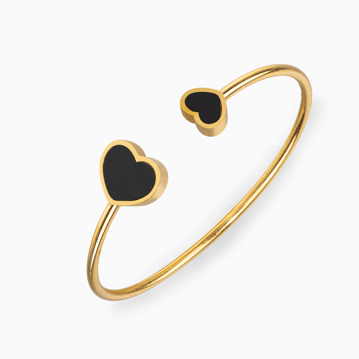 Noire Duet Heart Bracelet – FIORENE