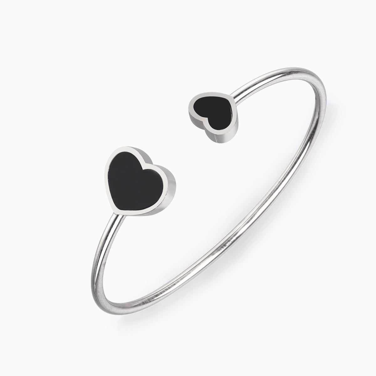 Noire Duet Heart Bracelet – FIORENE