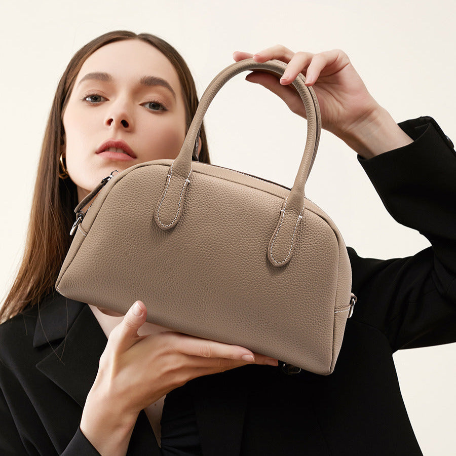 Mocha Pebble Handbag – FIORENE