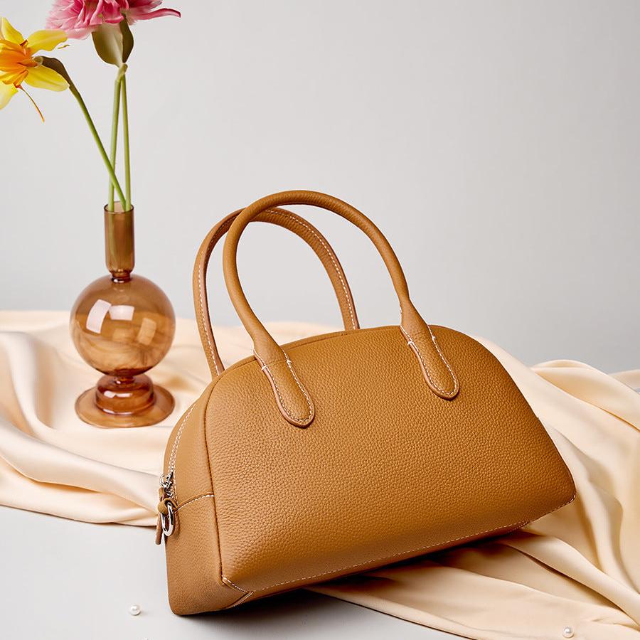Mocha Pebble Handbag – FIORENE