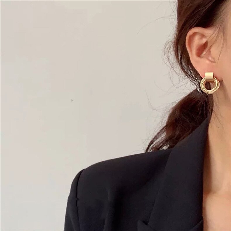 Gold Harmony Earrings – FIORENE