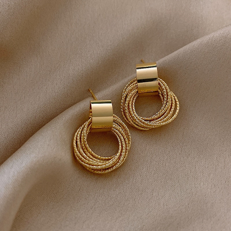 Gold Harmony Earrings – FIORENE
