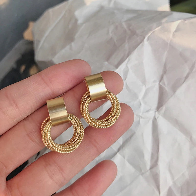 Gold Harmony Earrings – FIORENE