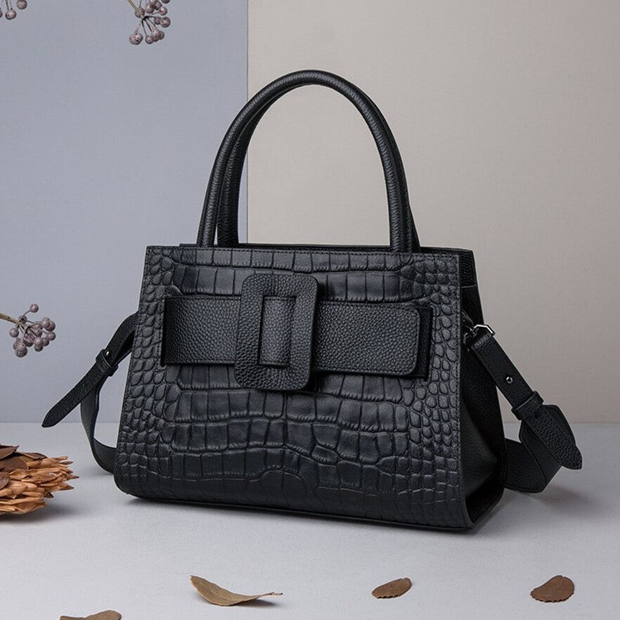 Arctic Croc Buckle Tote Bag – FIORENE
