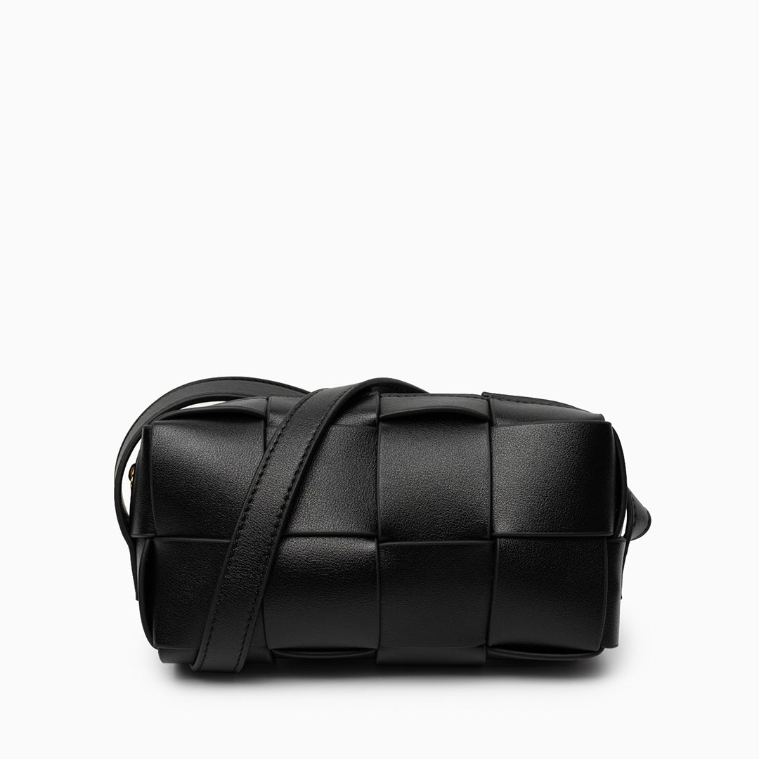 Latte Grid Mini Shoulder Bag – FIORENE