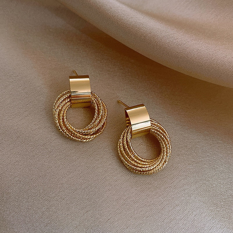 Gold Harmony Earrings – FIORENE