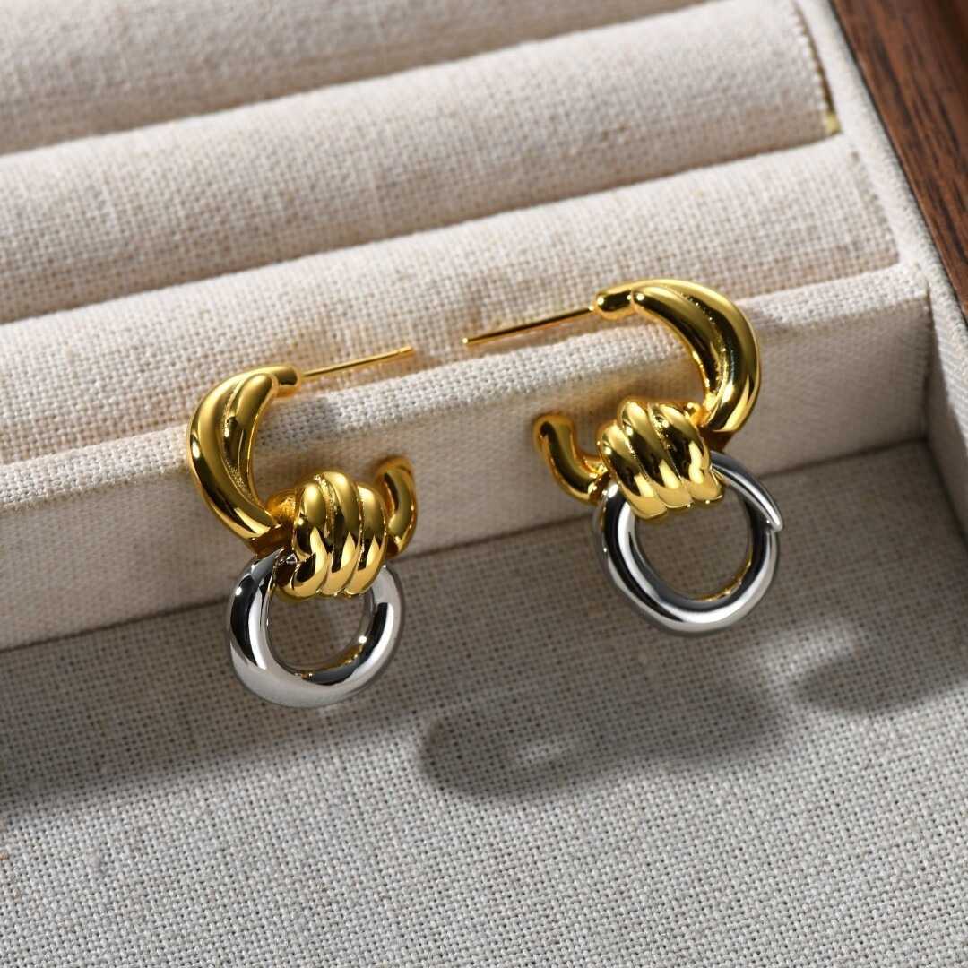 Twist Link Duo Earrings – FIORENE