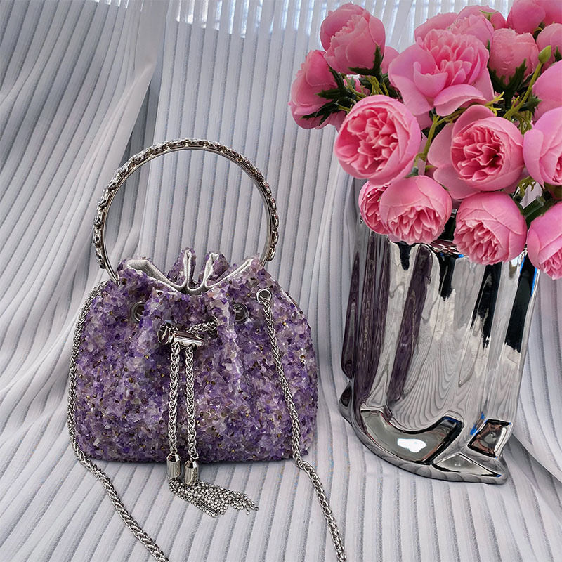 Amethyst Shimmer Handbag – FIORENE