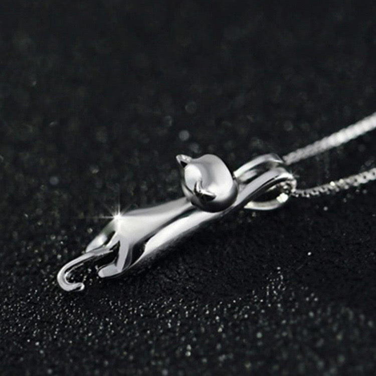 Charming Cat Pendant Necklace - FIORENE