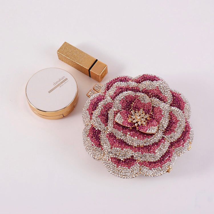 Camélia Crystal Bloom Clutch – FIORENE