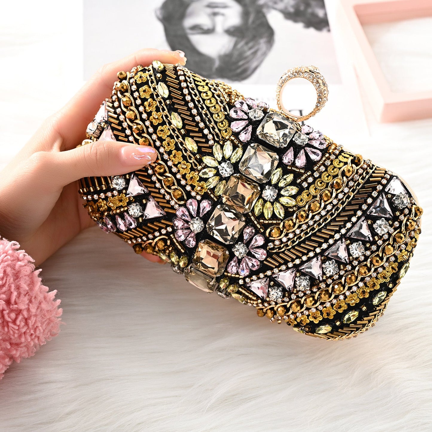 Baroque Blossom Pearl Clutch – FIORENE