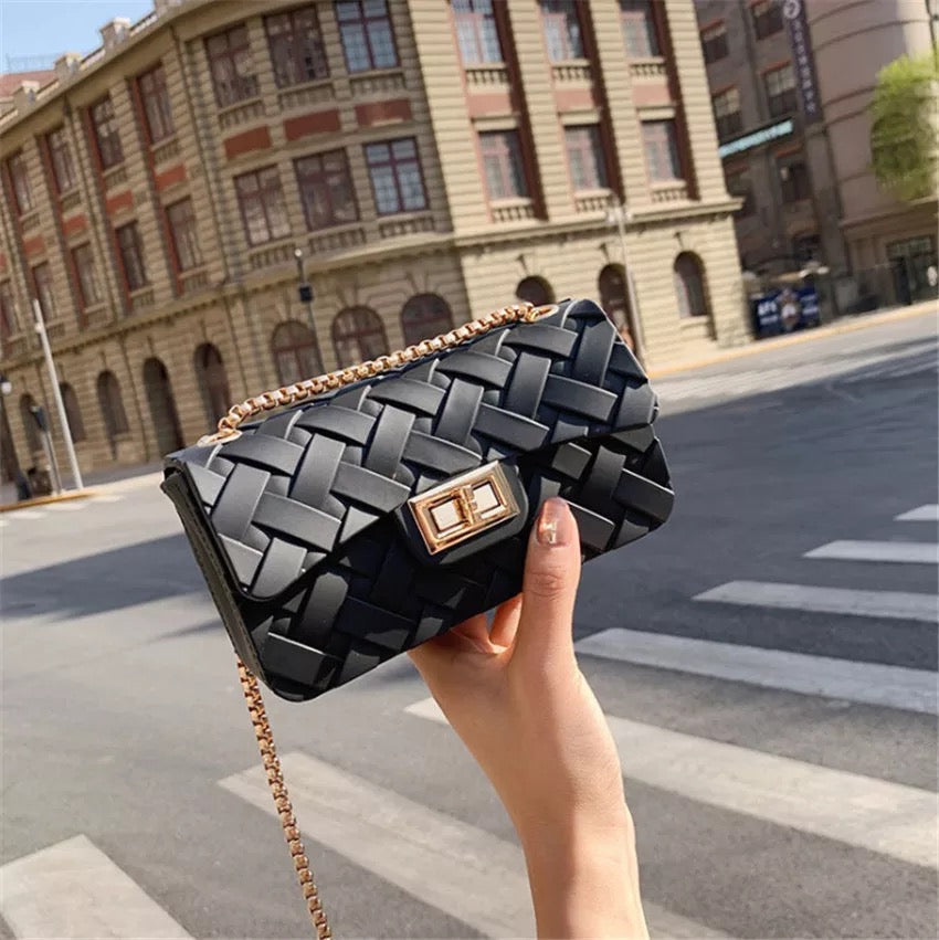 Azzurra Woven Crossbody Bag – FIORENE