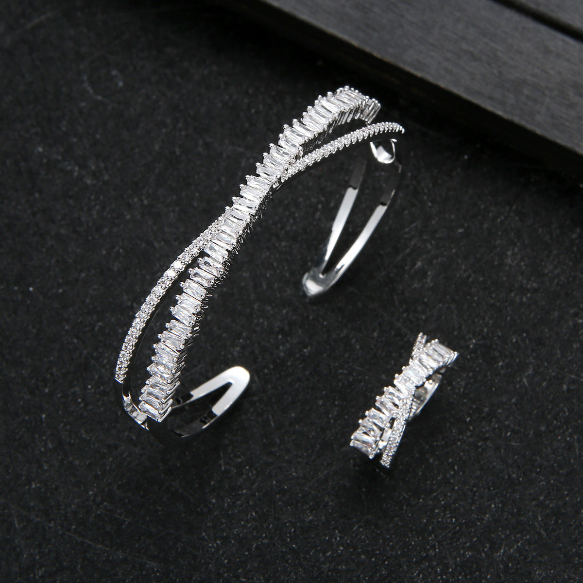Celeste Baguette Cuff & Ring Set – FIORENE