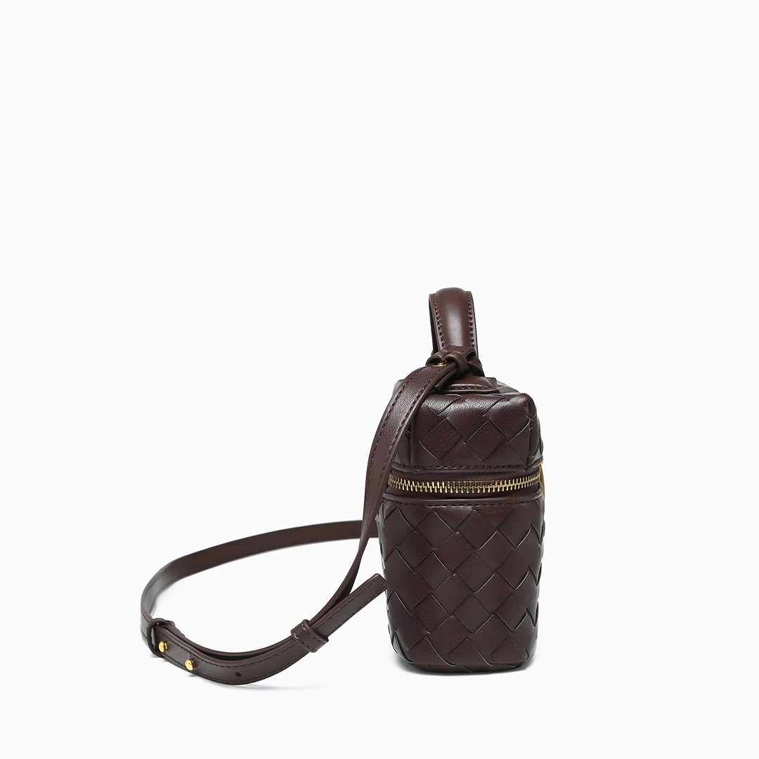 Woven Boxy Crossbody Bag - FIORENE