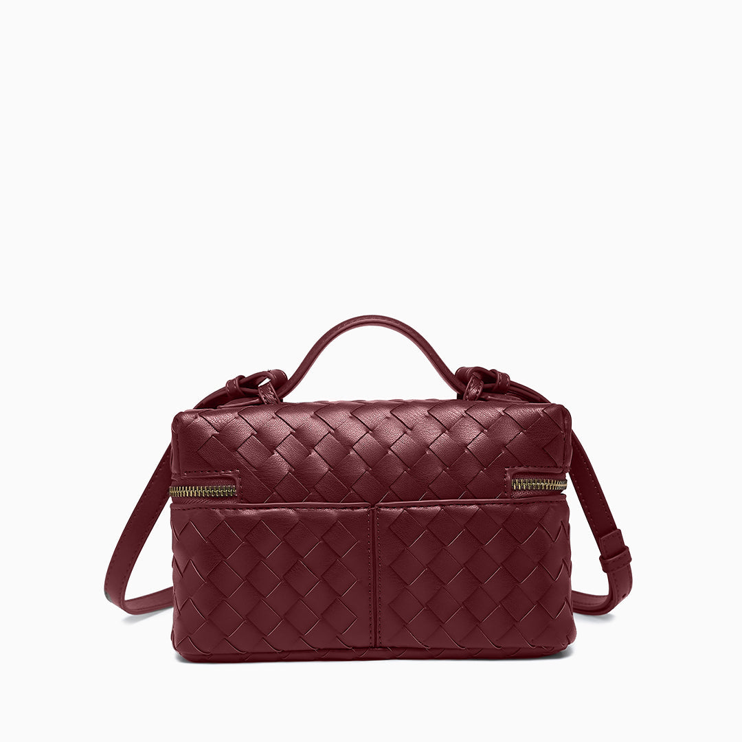 Woven Boxy Crossbody Bag - FIORENE