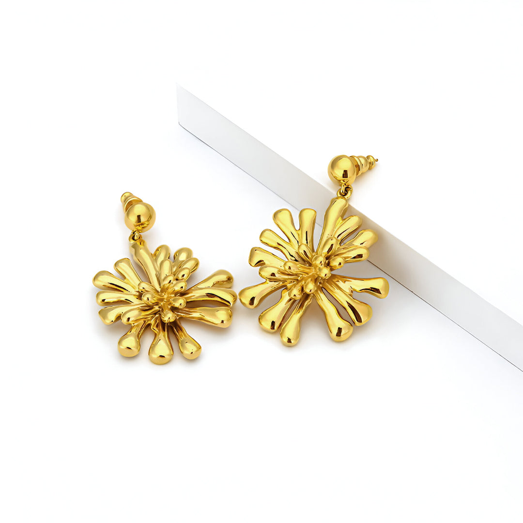 Golden Burst Earrings – FIORENE