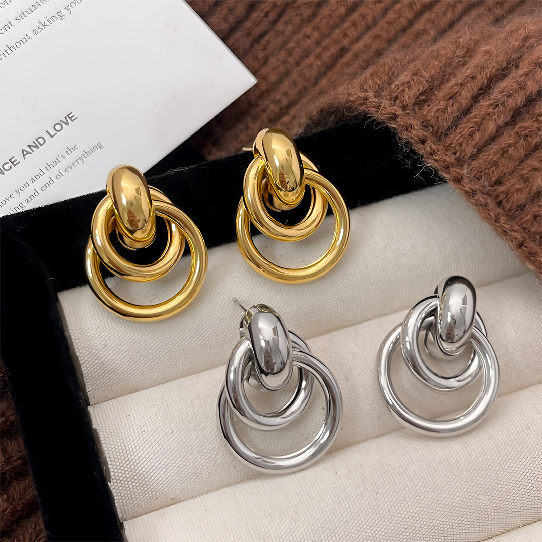 Golden Unity Earrings – FIORENE