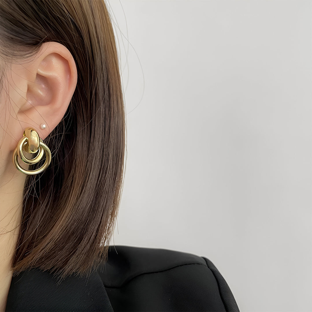 Golden Unity Earrings – FIORENE