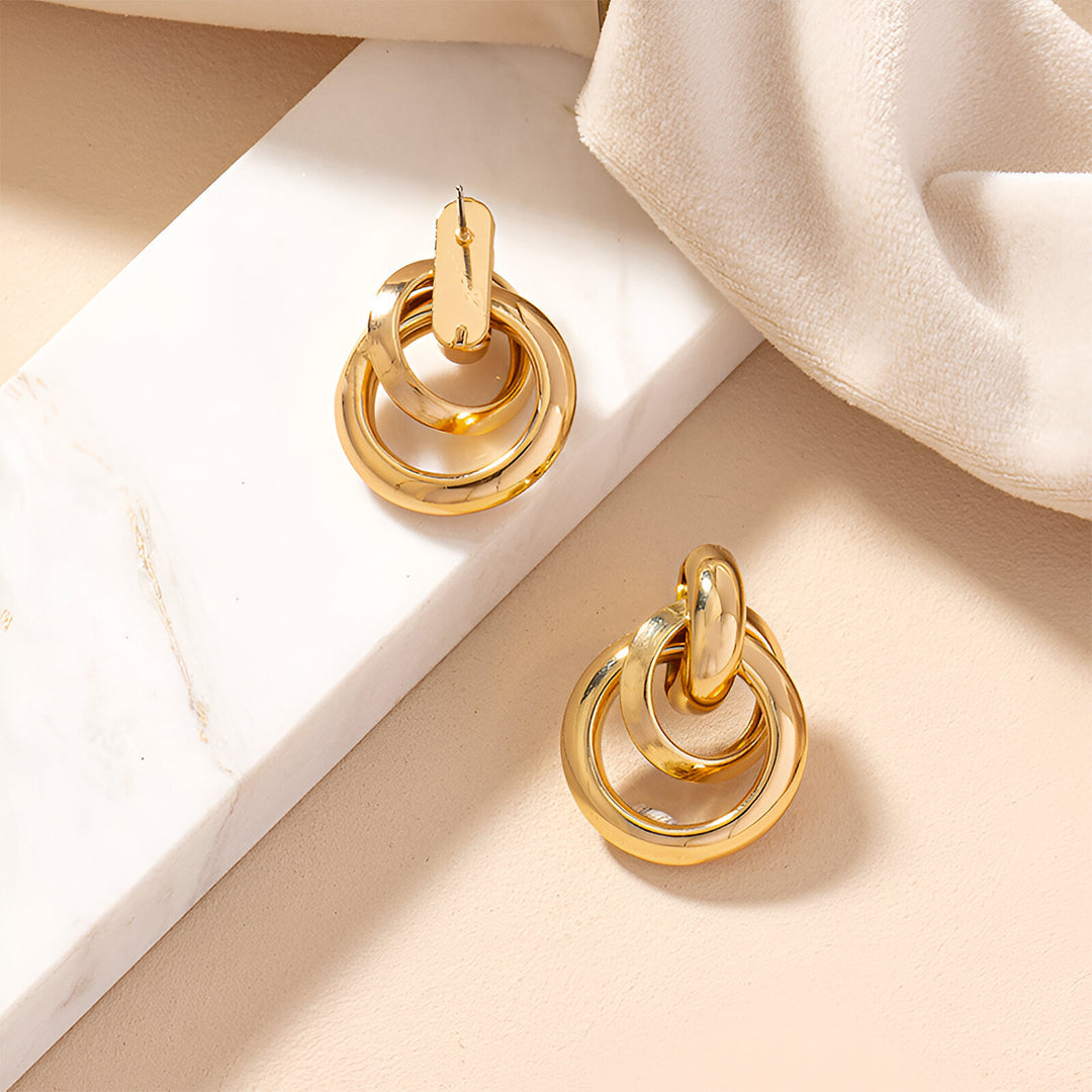 Golden Unity Earrings – FIORENE