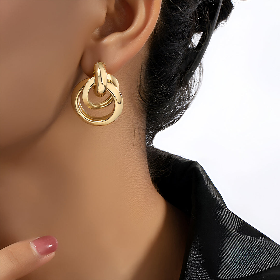 Golden Unity Earrings – FIORENE