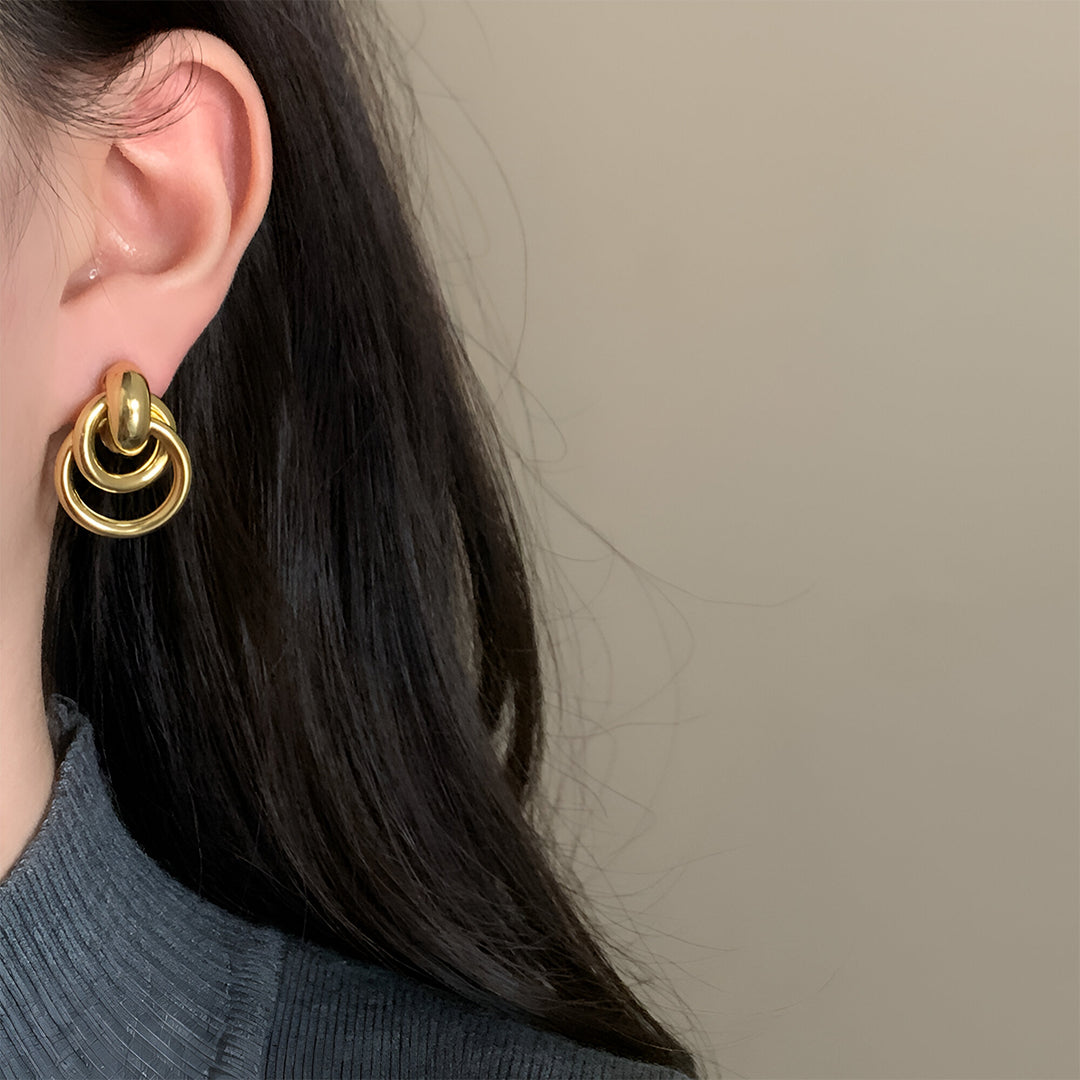 Golden Unity Earrings – FIORENE