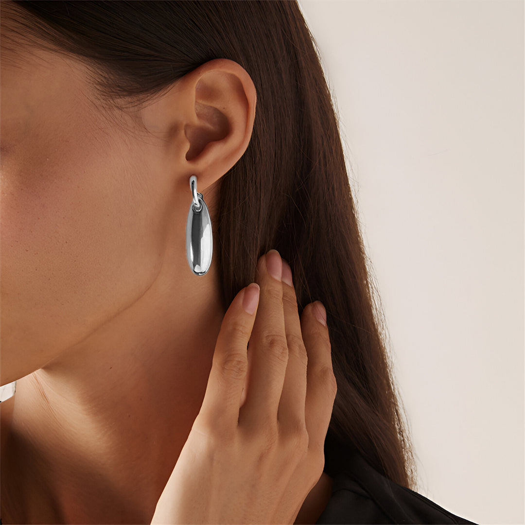 Dual Shine Drop Earrings – FIORENE