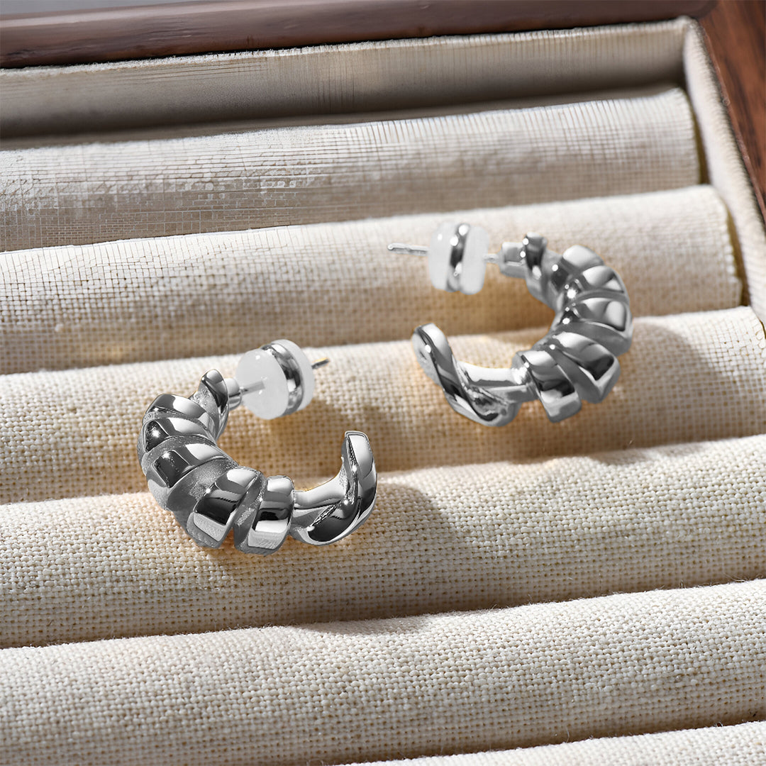 Golden Ribbon Hoops – FIORENE