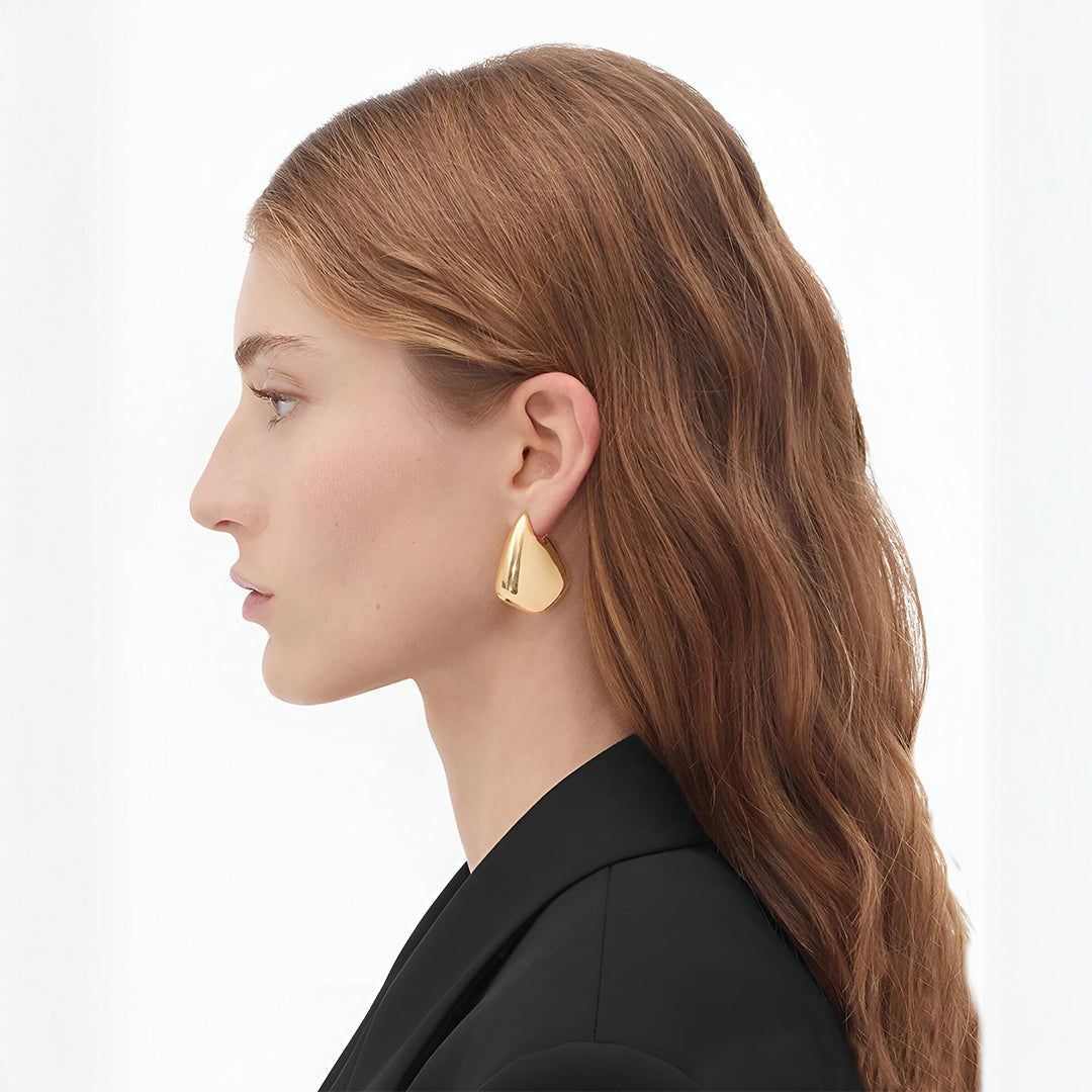 Golden Silhouette Earrings – FIORENE