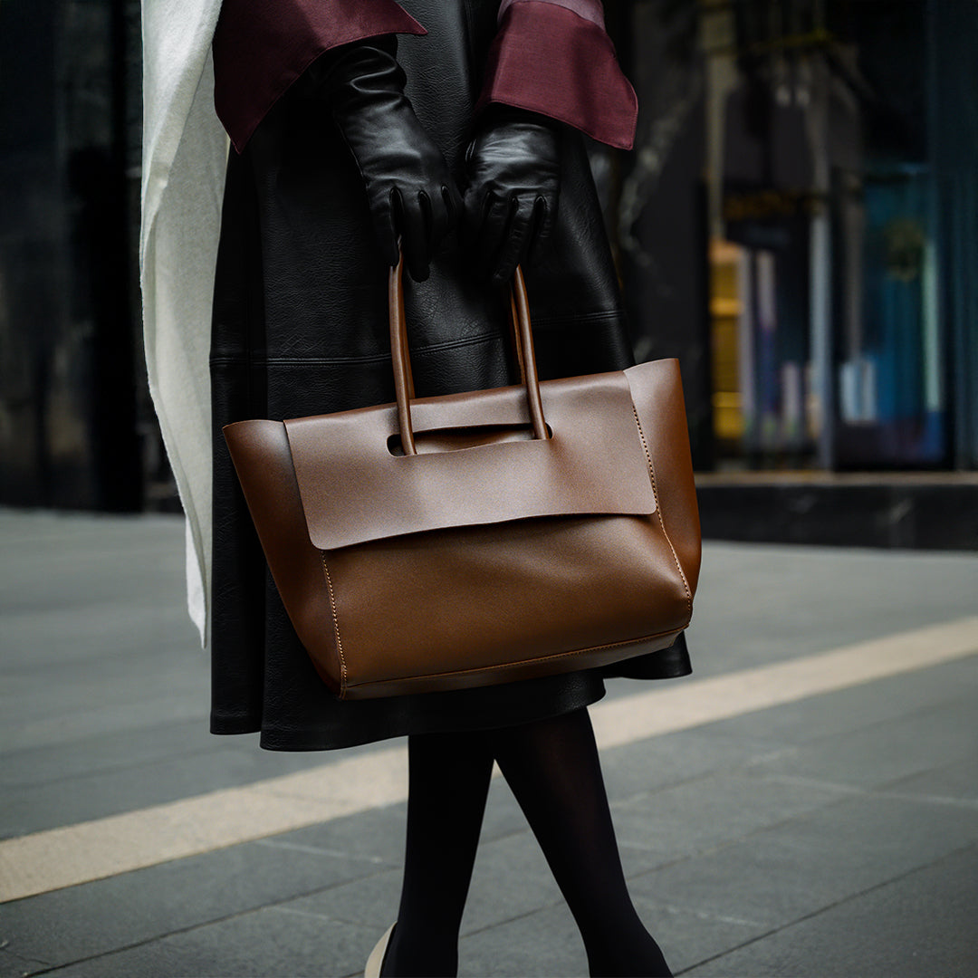 Cognac Essence Tote Bag – FIORENE