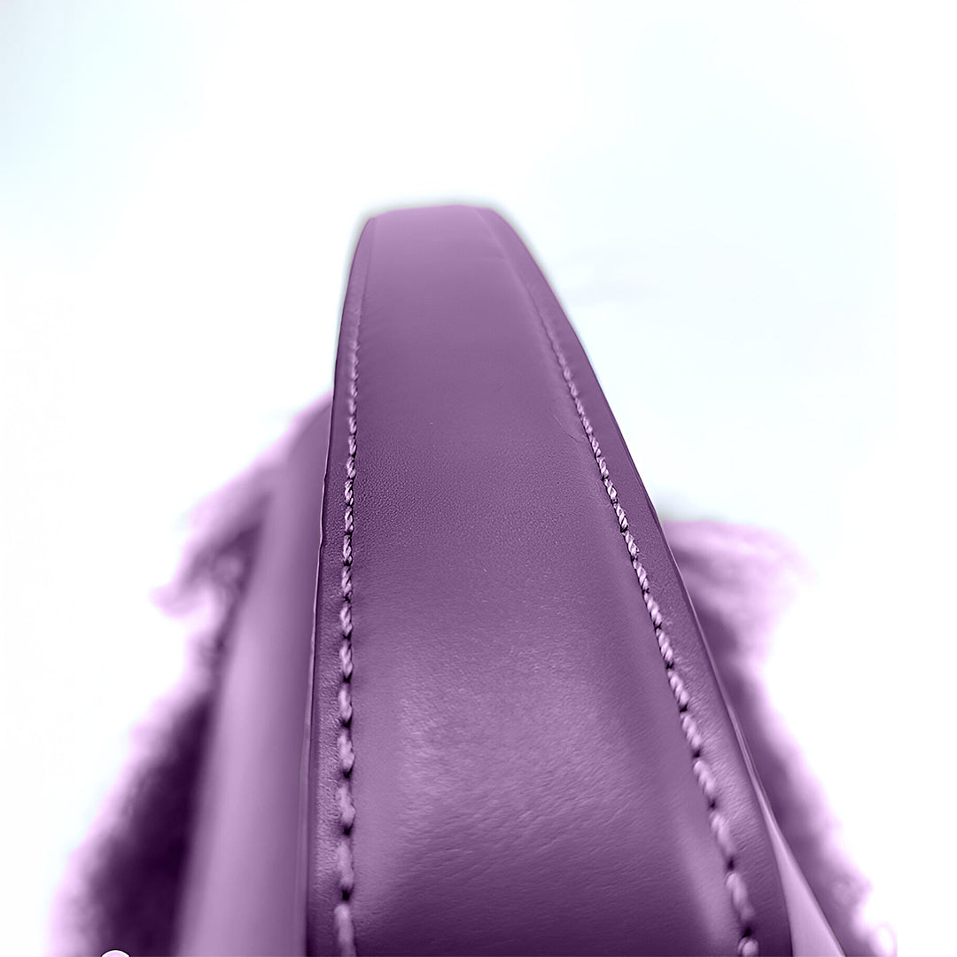 Violet Whisper Feather Clutch – FIORENE
