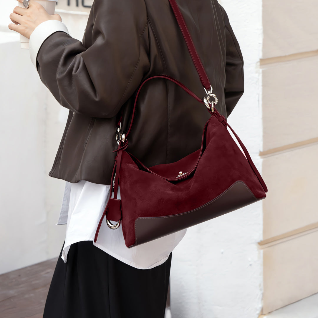 Velvet Charm Shoulder Bag - FIORENE