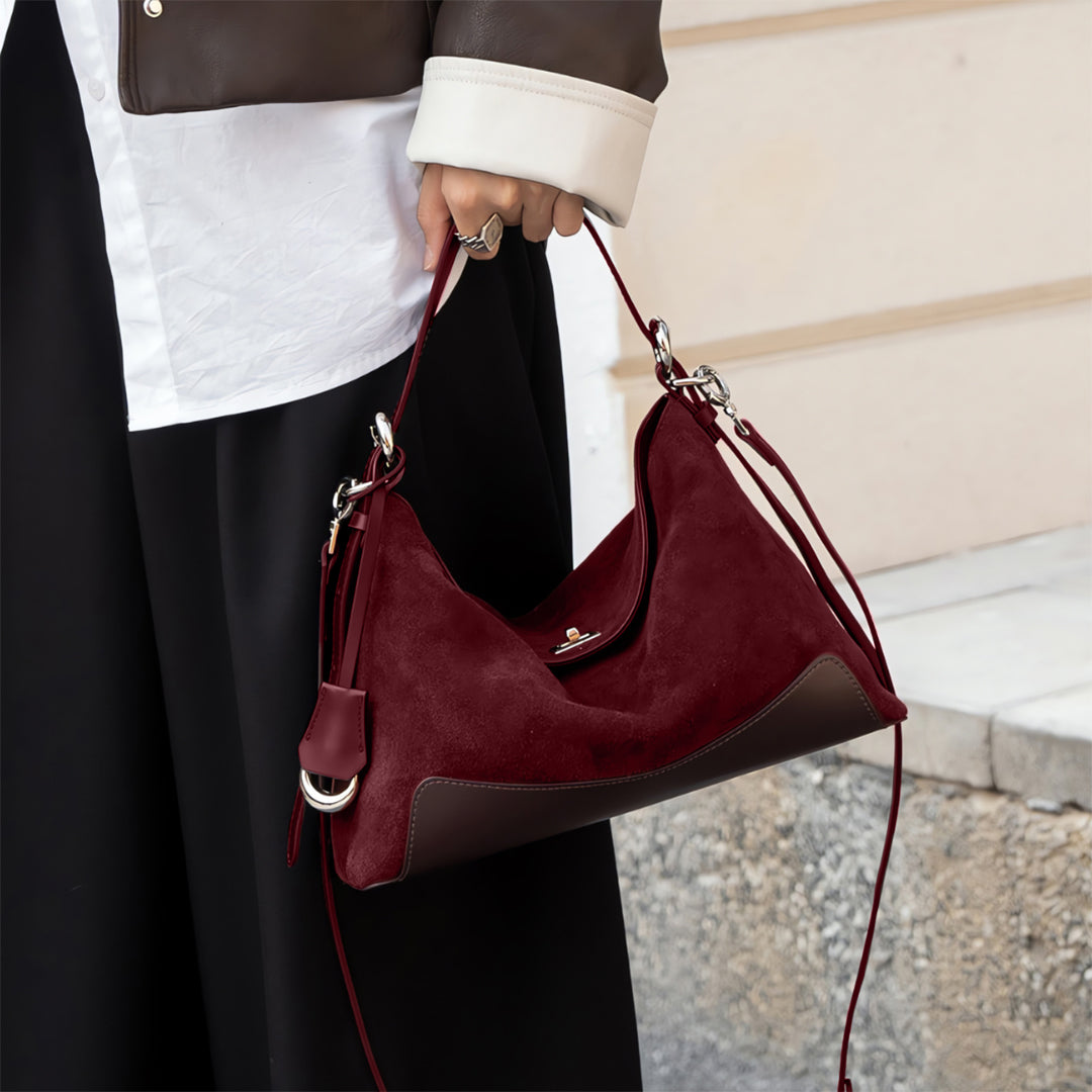 Velvet Charm Shoulder Bag - FIORENE