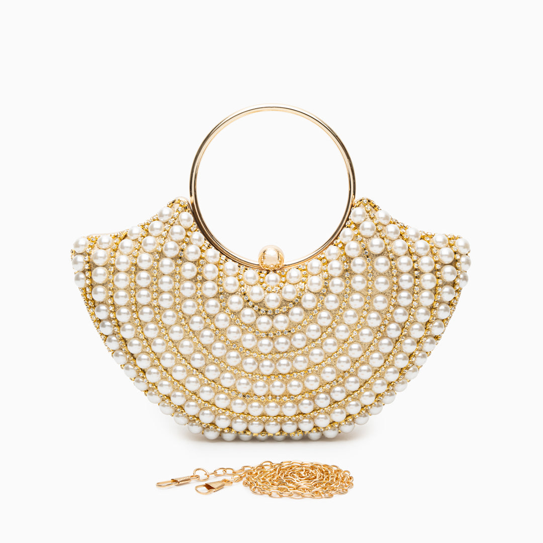 Opulent Pearl Hand Bag - FIORENE