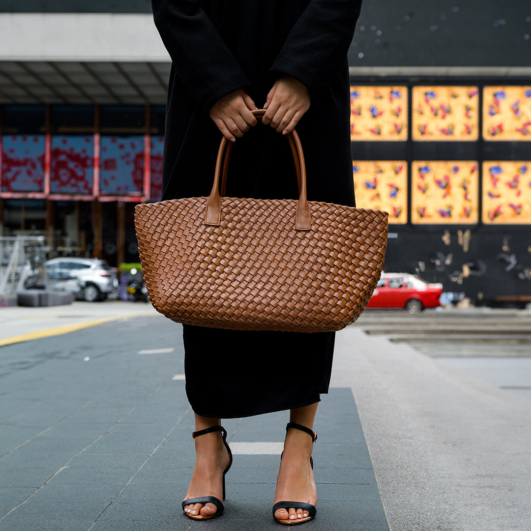 Sienna Woven Tote Bag – FIORENE