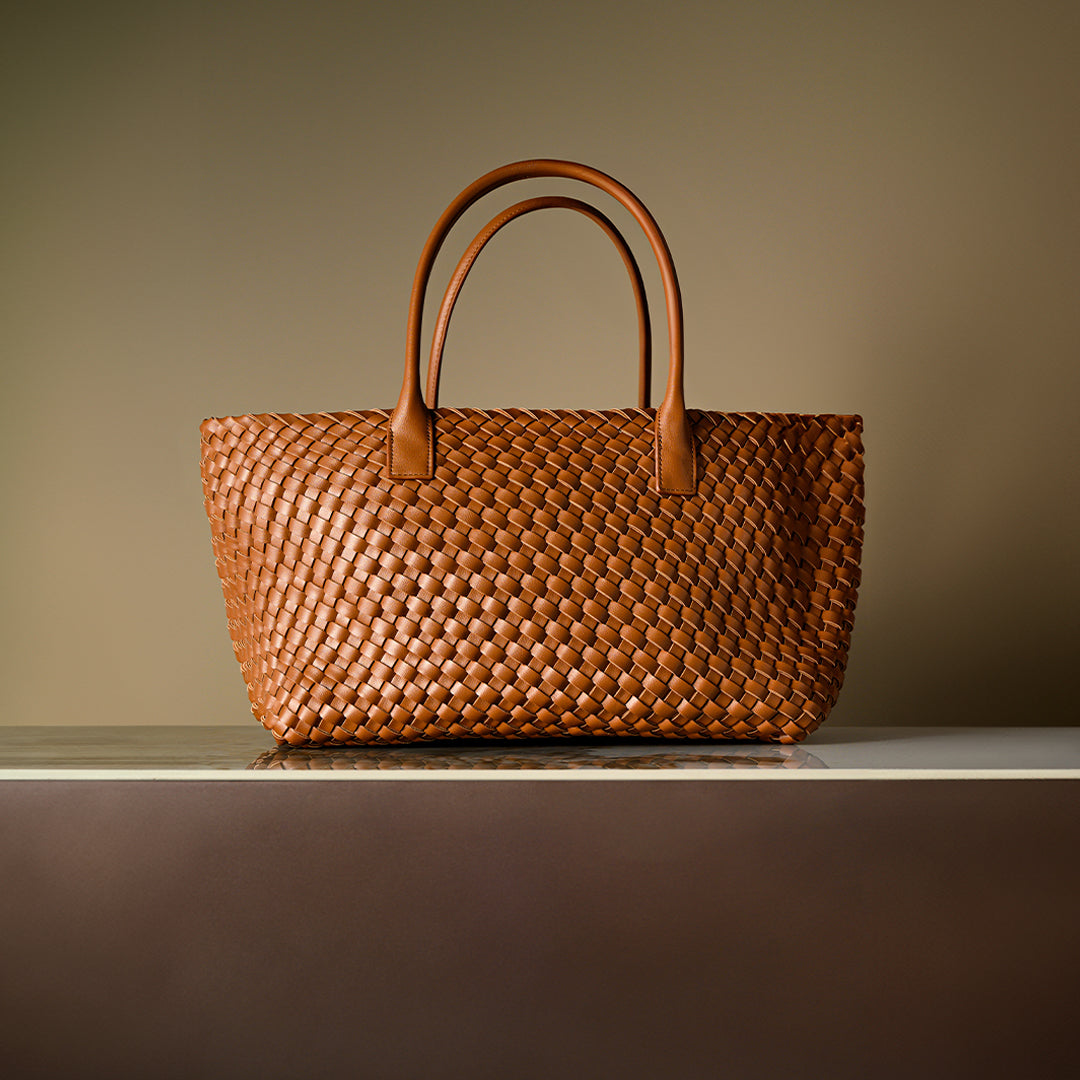 Sienna Woven Tote Bag – FIORENE
