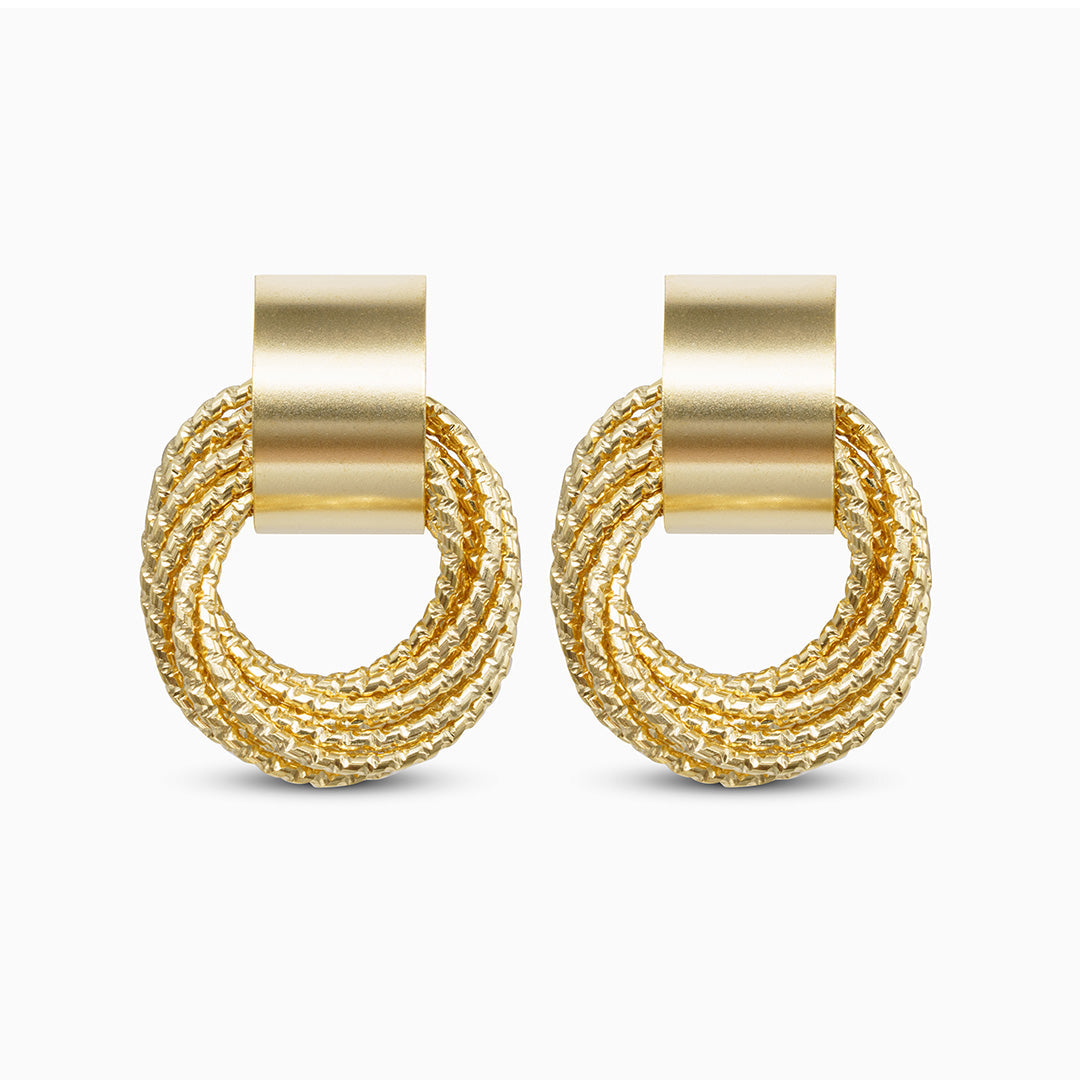 Gold Harmony Earrings – FIORENE