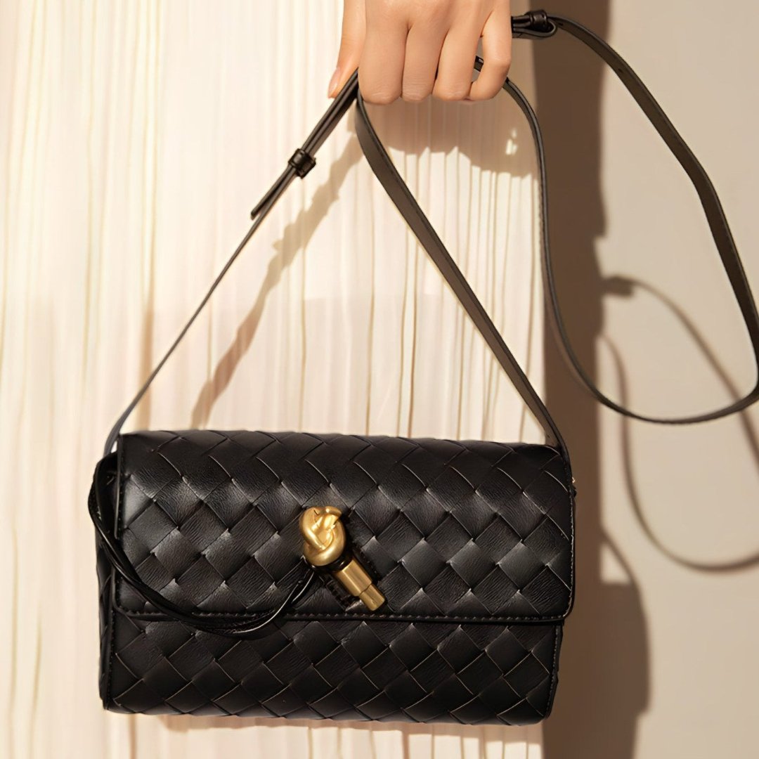 Midnight Weave Crossbody Bag – FIORENE