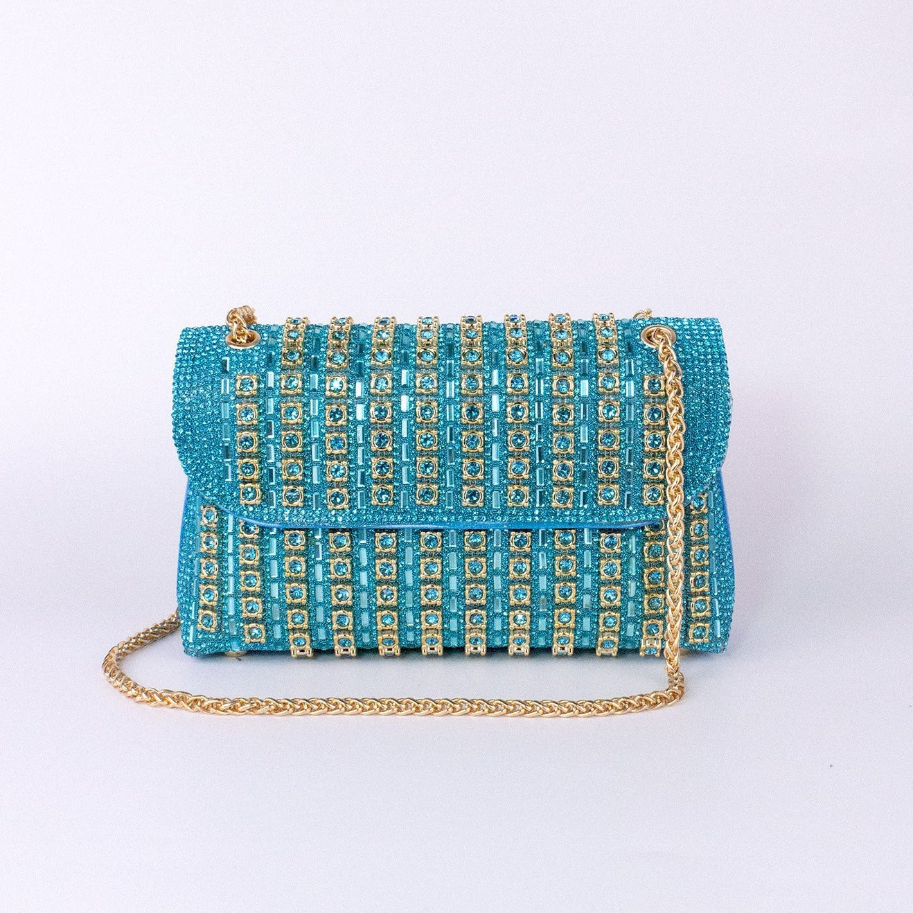Azure Crystal Crossbody Bag – FIORENE