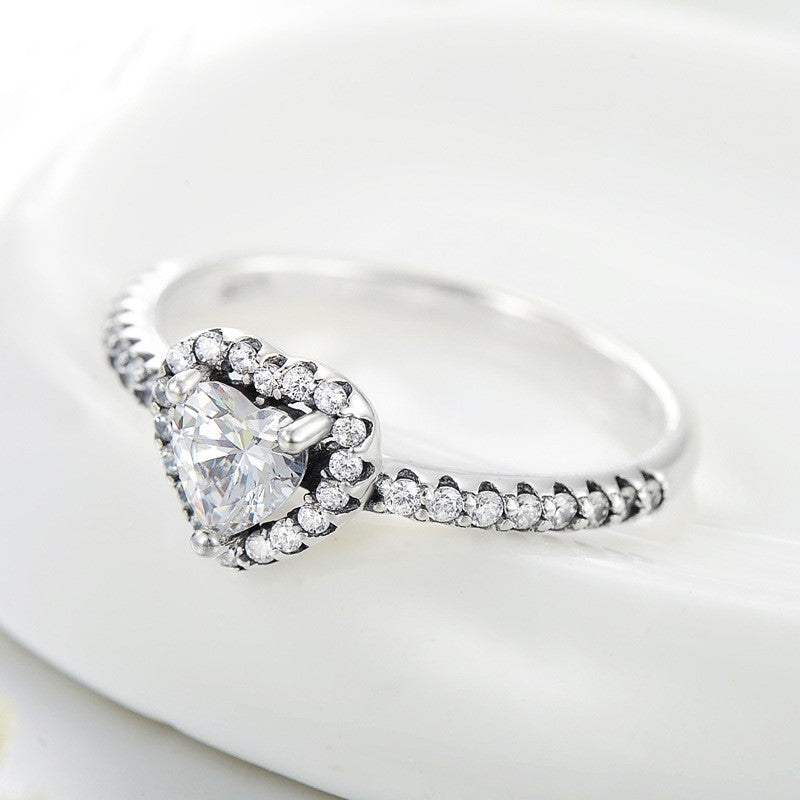 Radiant Heart Diamond Ring – FIORENE