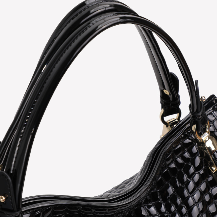 Midnight Croc Radiance Shoulder Bag – FIORENE