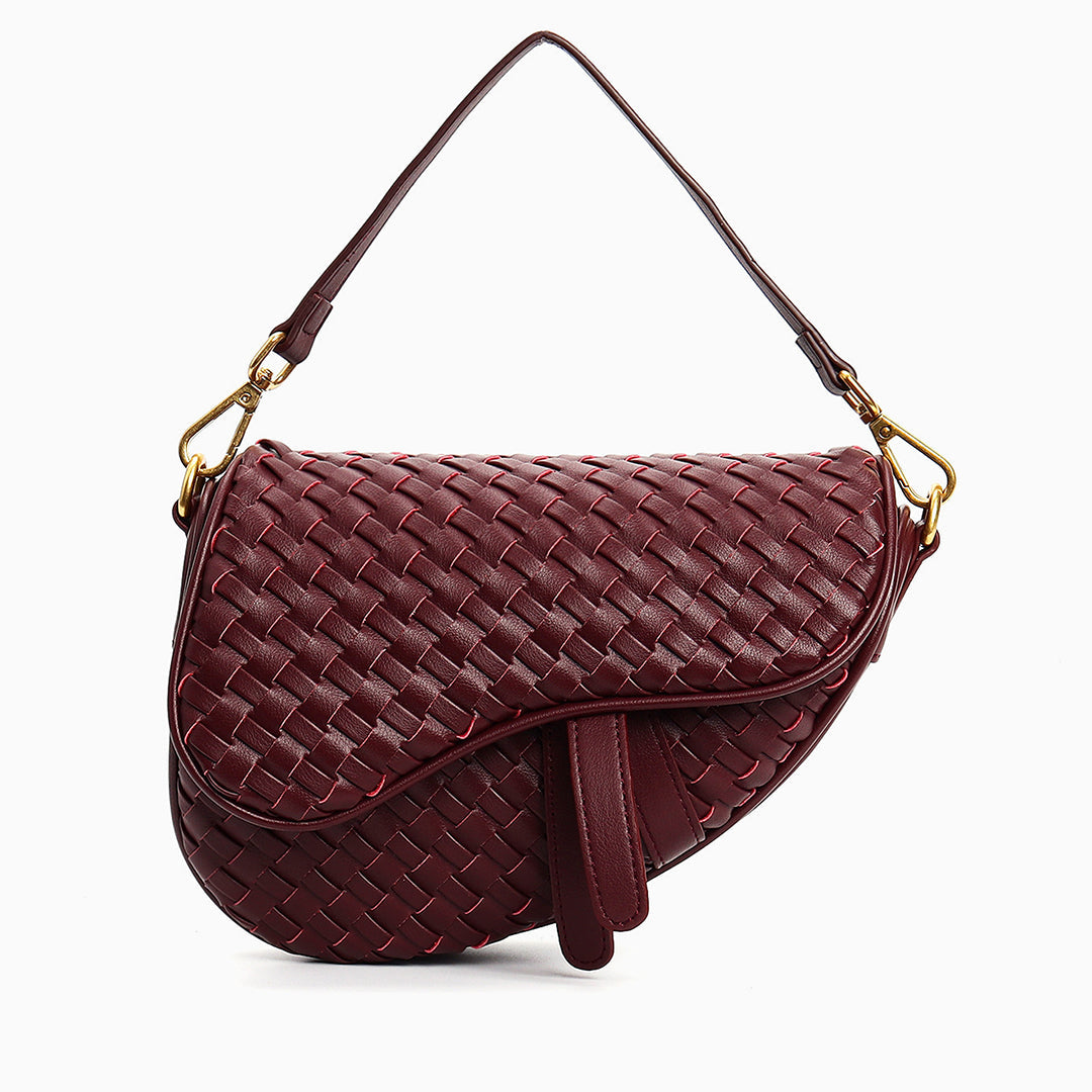 Obsidian Woven Handbag – FIORENE