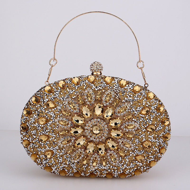 Golden Sunburst Jewel Clutch – FIORENE