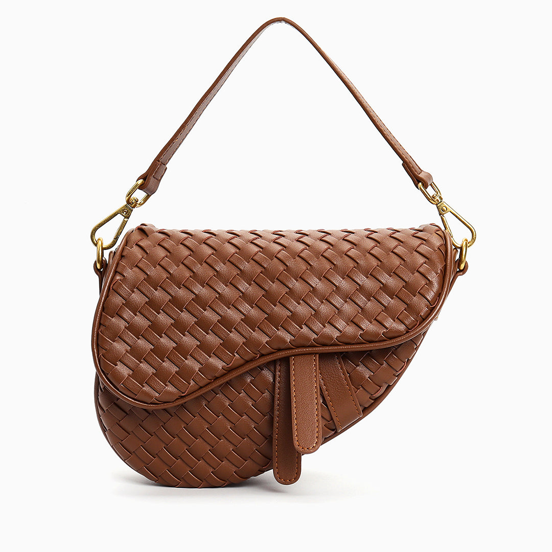 Obsidian Woven Handbag – FIORENE